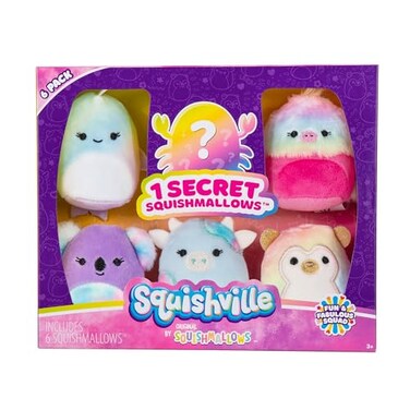 Squishville by Original Squishmallows Fun Fabulous Squad Plush Six 2Inch Squishmallows Plush Toys for Kids