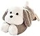 uoozii 16 3 Pounds Grey Dog Weighted Stuffed Animals with Unscented Microwavable Heating Pad Cute Coolable Heatable Weighted Plush Warm Gift for Kids Adults