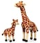 Ice King Bear Mom and Baby Stuffed Animals Set Zoo Wild Animals Giraffe