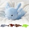 Niuniu Daddy 28 lbs 17 Blue Axolotl Weighted Stuffed Animals for Kids Adults Soft Sensory Comfort Plush Toy for Sleeping Cute Lying Lap Pad Pillow for Huggable Gift