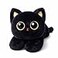uoozii 20 4 Pounds Black Cat Weighted Stuffed Animals with Unscented Microwavable Heating Pad Cute Coolable Heatable Weighted Plush Warm Gift for Kids Adults