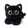 uoozii 20 4 Pounds Black Cat Weighted Stuffed Animals with Unscented Microwavable Heating Pad Cute Coolable Heatable Weighted Plush Warm Gift for Kids Adults