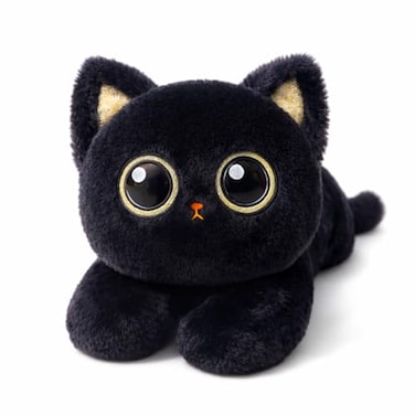 uoozii 20 4 Pounds Black Cat Weighted Stuffed Animals with Unscented Microwavable Heating Pad Cute Coolable Heatable Weighted Plush Warm Gift for Kids Adults