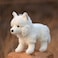 TAMMYFLYFLY Arctic Fox Plush Toy 11 inches 28cm Soft Snow Queen Fox Stuffed Animal Doll BRun