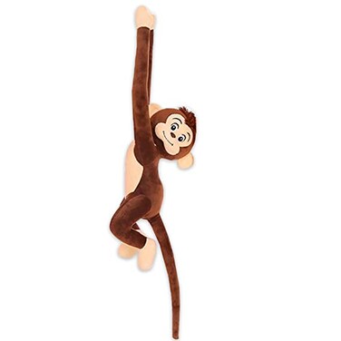 CHELEI2019 354 Monkey Plush Stuffed AnimalHanging Stuffed Animal Monkey with HandBrown