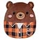 Jazwares Squishmallows 75 Omar The Bear in Plaid Shirt