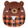 Jazwares Squishmallows 75 Omar The Bear in Plaid Shirt