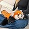 Chongker Cute Red Panda Plush Toy Weighted Stuffed Animals Red Panda Plush Animals Collection Handmade Like Real Large Size Stuffed Animals