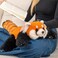 Chongker Cute Red Panda Plush Toy Weighted Stuffed Animals Red Panda Plush Animals Collection Handmade Like Real Large Size Stuffed Animals