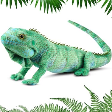 Syhood Lizard Stuffed Animals 374 Realistic Plush Lizard Soft Plush Reptile Gift for Animal Lovers Birthday EasterIguana
