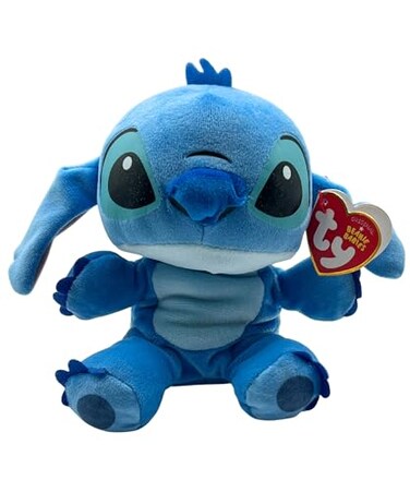 Ty TY Beanie Baby Stitch Soft Body 6 Blue