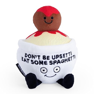 Punchkins Spaghetti Plushie Dont Be Upsetti Eat Some Spaghetti Sassy Spaghetti Meatball Plush Gift for Food Lovers Cute Plush Toy for Gifting