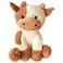 BSVOME 9 inches Cow Stuffed Animal Soft Plush Cute Cow Doll for Boys Girls Brown Cow