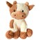 BSVOME 9 inches Cow Stuffed Animal Soft Plush Cute Cow Doll for Boys Girls Brown Cow