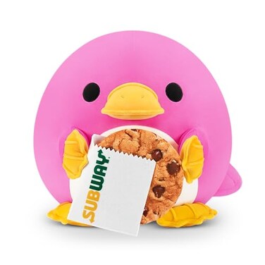 Snackles Series 2 Platypus Subway 16 Inch Plush by ZURU Ultra Soft Plush Collectible Plush with Real Licensed Brands Stuffed Animal Giftable
