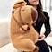 Tanha Capybara Plush Toy Soft Cute Capybara Stuffed Animal 45cm 18inch with Hamburger Backpack