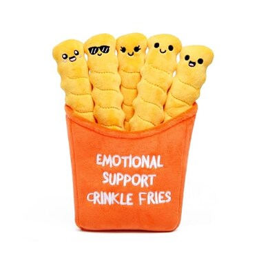WHAT DO YOU MEME Emotional Support Crinkle Fries Plush Fries by Emotional Support Pals