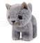 Ice King Bear Fluffy Little Cat Stuffed Animal Small Plush Toy 6 Inches Gray