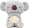 rytopt Breathing Stuffed Animal Simulated Breathing Sounds 4 Gear Adjustment Volume Control Plush Toy with Music Light Koala