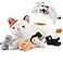 gnomantic Cat Stuffed Animals with Babies Inside Mommy Toy for Kids