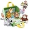 OUOZZZ Mini Zoo Stuffed Animals Set for 1 2 3 Year Old 98