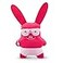 Fuggler Vacay Vibes by ZURU Funny Ugly Monster Plush Collectible Toy Rabid Rabbit red