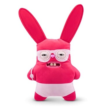 Fuggler Vacay Vibes by ZURU Funny Ugly Monster Plush Collectible Toy Rabid Rabbit red
