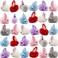 YGbridge 30 Pcs Mini Plush Easter Bunny Animals Miniature Stuffed Rabbit Soft Tiny Stuffed Animals Easter Bunnies Plush Rabbit for Easter Basket Stuffers DIY Hair Clips 30