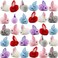 YGbridge 30 Pcs Mini Plush Easter Bunny Animals Miniature Stuffed Rabbit Soft Tiny Stuffed Animals Easter Bunnies Plush Rabbit for Easter Basket Stuffers DIY Hair Clips 30