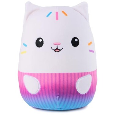 GUND Gabbys Dollhouse Official Cakey Cat Squishy Plush Toy Cat Stuffed Animal Squishy Toys for Ages 1 Up White 8