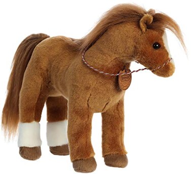 Breyer Aurora Exquisite Quarter Horse Stuffed Animal Realistic Detailing Imaginative Play Brown 13 Inches