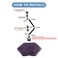 XISTEST Hobby Action Base Model Stand Hobby Display Stand Compatible with Gundam HG RG 1144 Scale Figure Models Black 2pcs