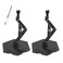 XISTEST Hobby Action Base Model Stand Hobby Display Stand Compatible with Gundam HG RG 1144 Scale Figure Models Black 2pcs