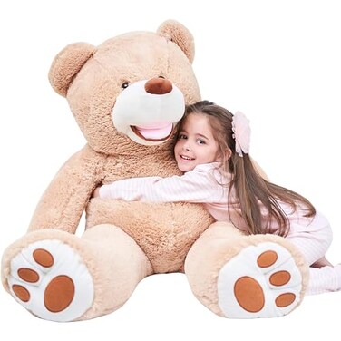 IKASA Giant Teddy Bear Plush Toy Stuffed Animals Brown 39 inches