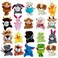 Super Z Outlet Mini Cute Plush Animals for Children Shows Playtime Schools Pack of 20
