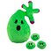 Attatoy Gallbladder Plush Body Organ Stuffed Toy Complete with Gallstones
