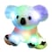 Glow Guards 10 Light up White Koala Stuffed Animal LED Soft Plush Wildlife Toy with Rainbow Night Lights Ideal Birthday Childrens Day for Toddler Kids