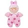 June Garden 9 My First Doll Sienna Soft Plush Baby Doll with Rattle Pink Outfit