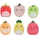 Squishville by Squishmallows Mini Plush Fruit Squad Six 2 Soft Minimallow Plush Irresistibly Colorful Fruits Mini Peach Pineapple and Watermelon