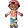 PlayMonster Playskool Dressy Kids Doll with Black Hair and Hat Activity Plush Toy with Zipper Shoelace Button for Kids Ages 2 and Up
