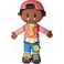 PlayMonster Playskool Dressy Kids Doll with Black Hair and Hat Activity Plush Toy with Zipper Shoelace Button for Kids Ages 2 and Up