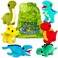 Naturally KIDS Stuffed Animal Toddler Gifts for Boys Girls Plush Dinosaur Toys Set 6