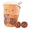 Nenalayo Cute Boba Tea Plushies Toy Stuffed Bubble Tea Plush Pillow Removable Soft Snack Cup Shaped Pillow Creative Gifts for Kids 137 Inch6 Dolls Brown