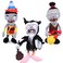 BASHERISE 2 PCS PVZ Plush Zombies Sets Toys Stuffed Soft Figure Doll Violin and Newspaper Zombies Great Gift for Christmas Birthday New