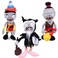 BASHERISE 2 PCS PVZ Plush Zombies Sets Toys Stuffed Soft Figure Doll Violin and Newspaper Zombies Great Gift for Christmas Birthday New
