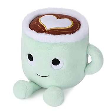 AULUDA Latte Plush Toy 30 cm Stuffed Coffee Mug Plushie Pillow Doll Soft Cup Fluffy Friend Hugging Cushion Present for Every Age Latte