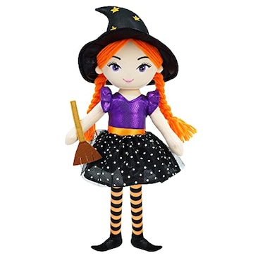 June Garden 16 Enchanted Garden Witch Doll Lydia Plush Stuffed Soft Girl Doll Purple Outfit