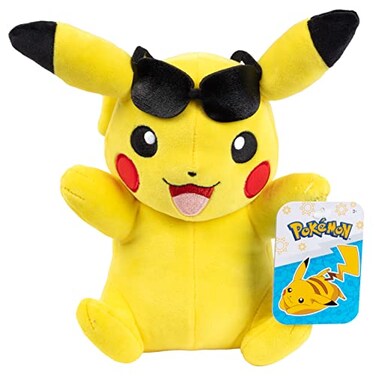 Jazwares Pokmon 8 Pikachu Plush Vacation Plush Officially Licensed Authentic Soft Stuffed Animal Toy Figure Gift for Kids Boys Girls 2
