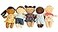 Making Believe Diversity Buddies Multicultural Plush Dolls Set Diversity Toys for Kids Daycare Home 8 5 Pcs