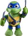 Mattel Teenage Mutant Ninja Turtles Mutant Mayhem Leonardo Plush Toy with Action 20 Sounds 11inch Soft Doll with Vinyl Head